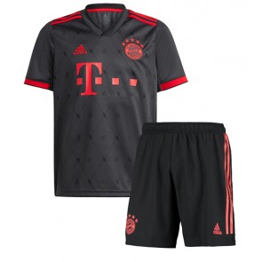 Bayern Munich babykläder Tredje Tröja barn 2022-23 Korta ärmar (+ Korta byxor)